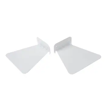 

2pcs Modern Iron book shelf wall invisible bookshelf for home decoration Floating Bookshelf(White)