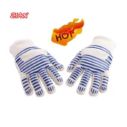 Кухонные рабочие перчатки белые 500 градусов высокая термостойкость промышленная Нескользящая резка может использоваться с обеих сторон
