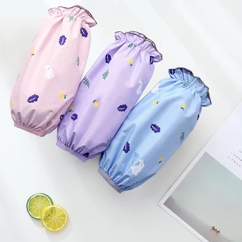 

2019 Waterproof Cotton Flax Anti Oil Sleeves Women Sleeve oversleeves Household Cleaning Protective kitchen Accessories