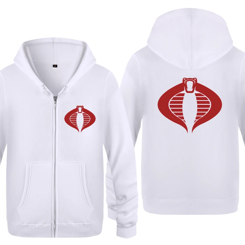 كوبرا GI جو بارد هوديس الرجال 2018 الرجال الصوف سستة بالأزرار قمصان سويت شيرت بقلنسوة