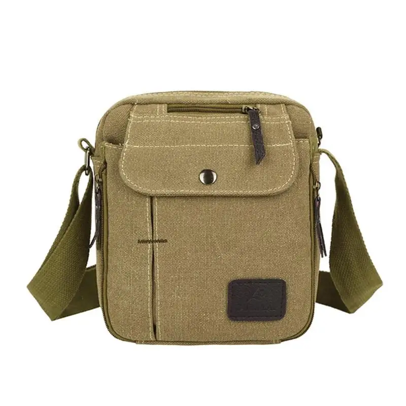 Daily Carry Bag High Quality Men Canvas Shoulder Bag Casual Travel Pack