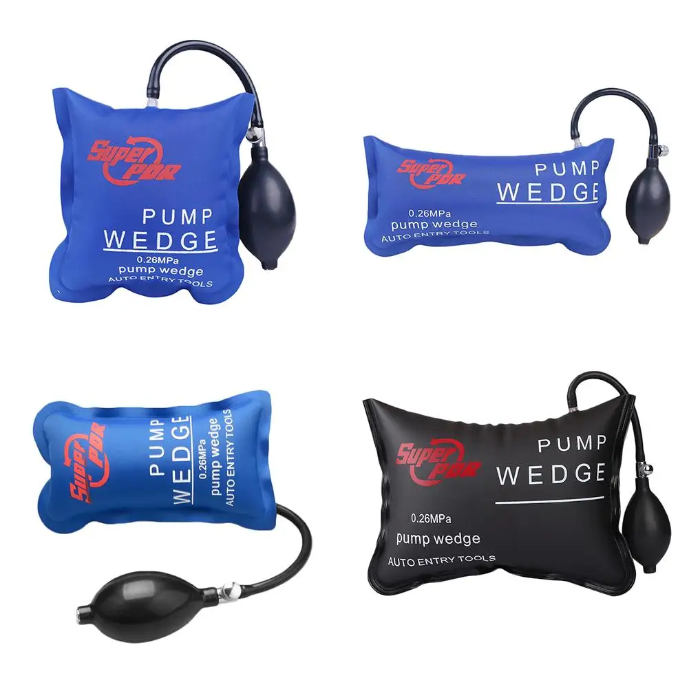 

Car Pump Wedge Airbag Car Door & Window Installation Positioning Air Cushion Blue Canvas Auto Repair Tools