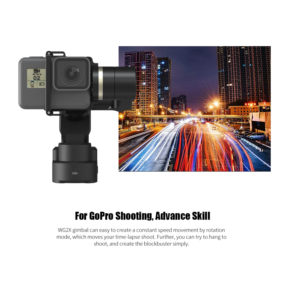 FeiyuTech WG2X 3 оси переносная экшн Камера Gimbal Wi-Fi Управление брызг 360 градусов панорамирование наклон для GoPro героя для Yi 4K