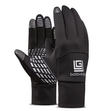 Осенне-зимние уличные спортивные перчатки унисекс, перчатки с сенсорным экраном, ветрозащитные водонепроницаемые велосипедные перчатки, черные, розовые
