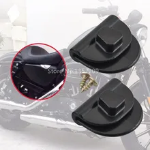 Черная боковая крышка батареи зажимы Крепление зажим L& R подходит для Harley Sportster XL883 XL1200 48 72 2004