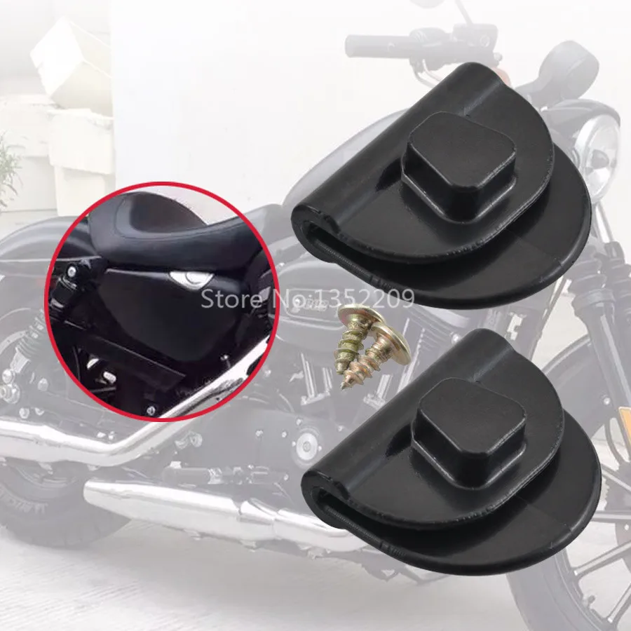 Черный зажим для крышки батарейного отсека L &amp R подходит Harley Sportster XL883 XL1200 48 72