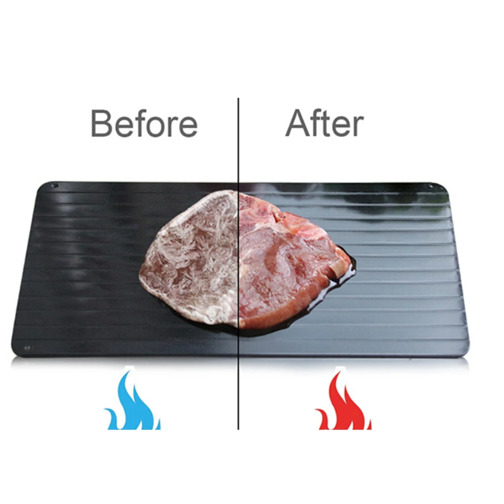 

New Fast Rapid Thawing Defrosting Tray Kitchen Safe Defrost Meat Or Thaw Frozen Food Accessories
