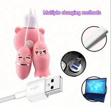 Double Jump Eggs Tongue Stimulation Masturbators USB Charging Sex Toys for Women SN-Hot
