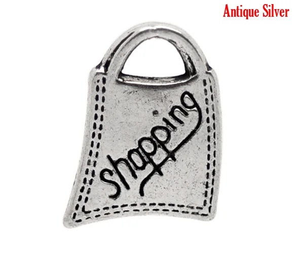 

Lovely 30PCs Funny Shopping Bag Charms Pendants 11*15mm (B00504)