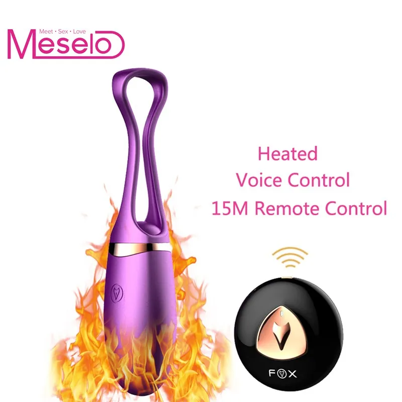Meselo Heated Eggs Vibrator Voice Remote Control Sex Toys For Woman Vibrating Kegel Balls Erotic Anal Plug Prostate Massager | Красота и