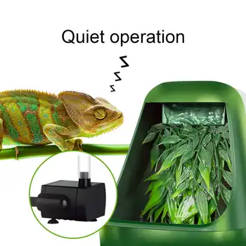 

11X27cm ABS Automatic Reptile Water Drinking Filter Feeding Drinkers Tools Drinking Water Fountain Lizard Chameleon Amphibian
