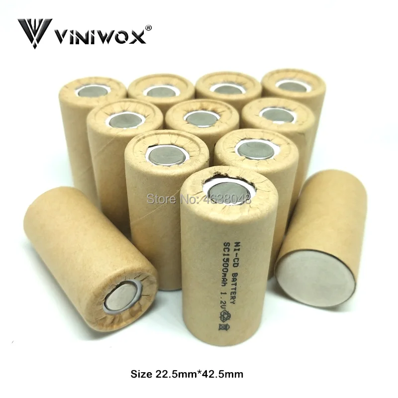  SC Rechargeable Batteries 1500mAh 1.2V Subc Ni-CD for Electric Tool Makita AEG Black&Decker Robot B