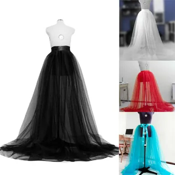 

Summer Women Mesh Skirt 2019 Summer Long Maxi Full Length Skirts Cover-Ups Beachwear Party Elastic Waist Princess Tulle Skirts