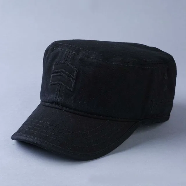 Top Quality Cotton Army Hat Man Big Head Sun Hats Male Flat Top Cap Adult Casual Peaked Caps Men Plus Size Baseball Hat 56-63cm 5
