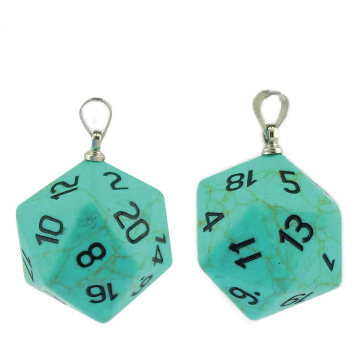

TRPG Running Group DND Dragon And Dungeon 20 Face Dice Digital Pendant Item Sculpture Crystal