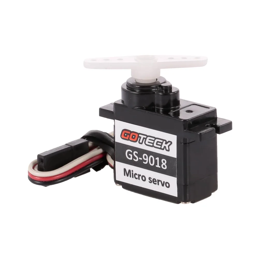 

GOTECK GS-9018 High Quality Micro Analog Servo For RC Car Helicopter Boat Robot 1.7KG 0.12Sec 500mA at Stop 600mA At No Load