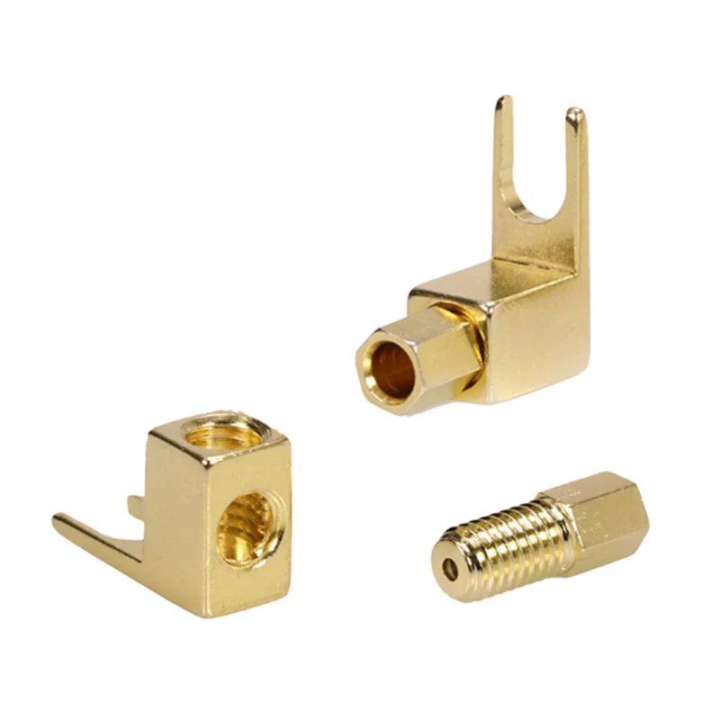 8 шт. полностью Hi end Banana to Spade Adapter Plug/Speaker Cable коннектор [Wy yp01 8/Spade De L/8]|Электрические