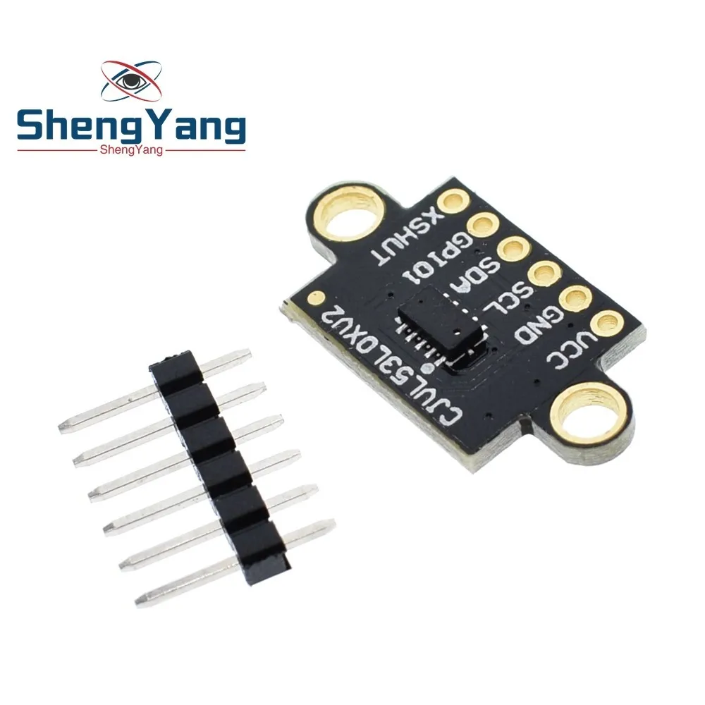 

ShengYang VL53L0X Time-of-Flight (ToF) Laser Ranging Sensor Breakout 940nm GY-VL53L0XV2 Laser Distance Module I2C IIC