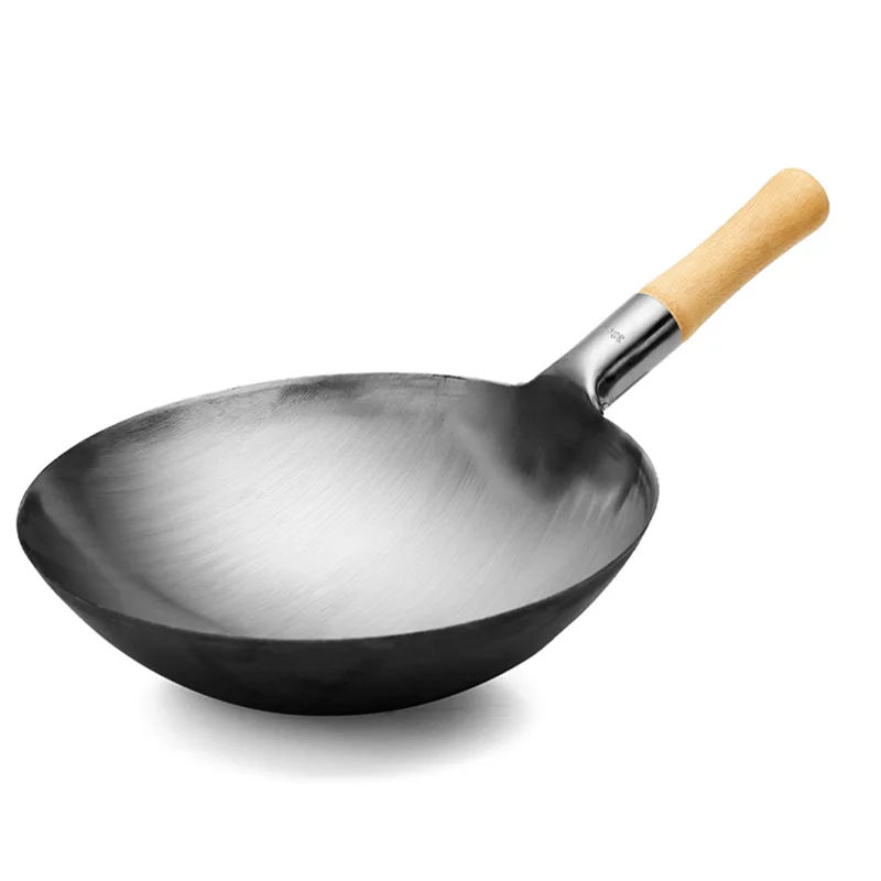 32/34/36/38/40cm Cast Iron Wok Pan Cooking Pot Kitchen Supplies Skillet Cooker Universal Wok Restaurant Chef Stir Fry Special