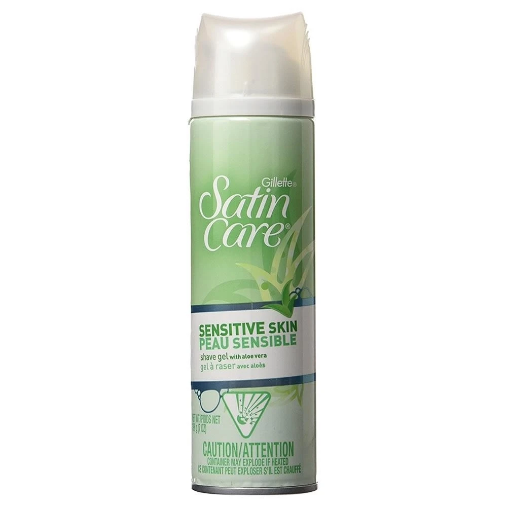 Gillette Satin Care Sensitive Skin Shave Gel 7oz With Aloe Vera - Shaving  Cream - AliExpress