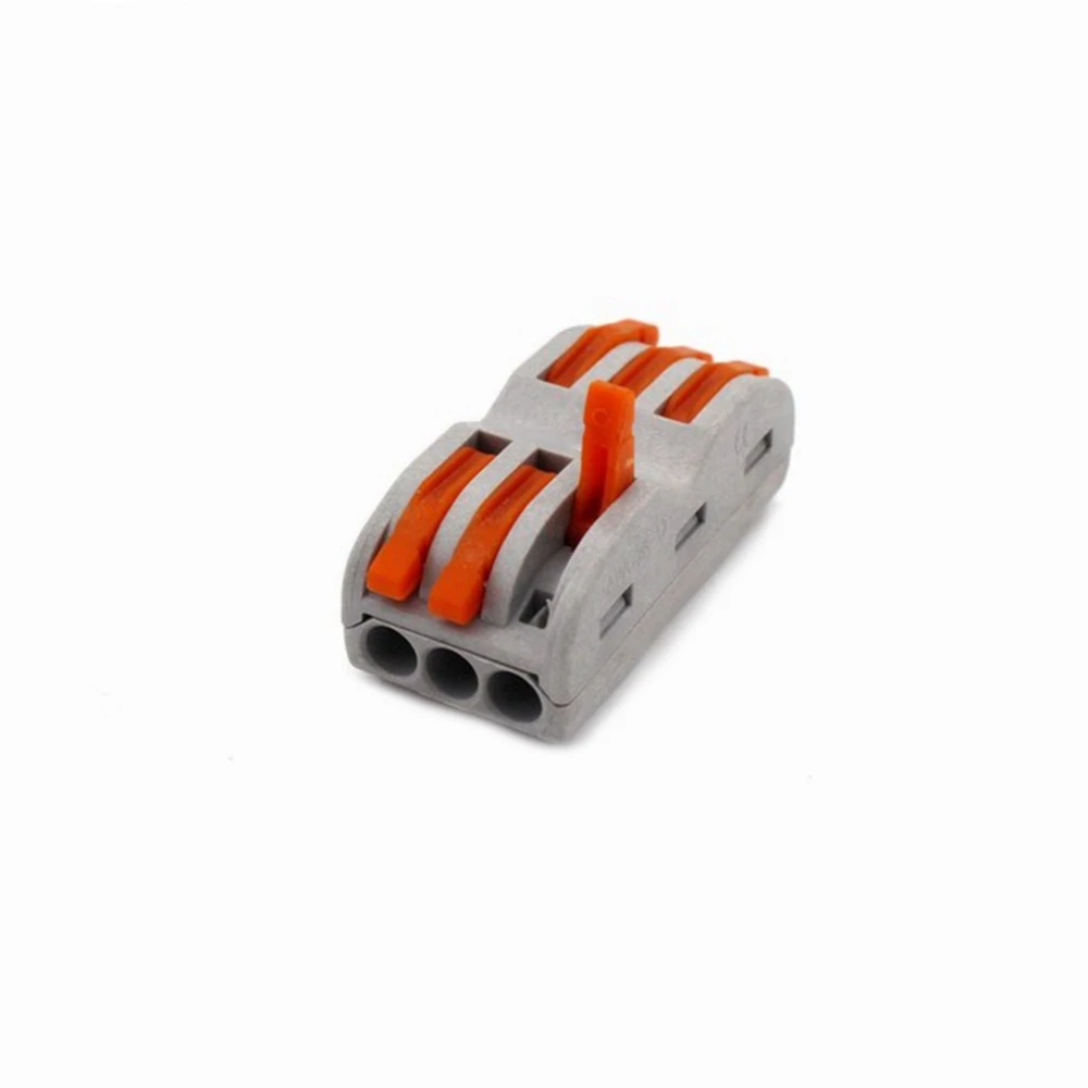 1X 5X 10X электропроводка Бытовая 3PIN быстрый соединитель проводов клемма для