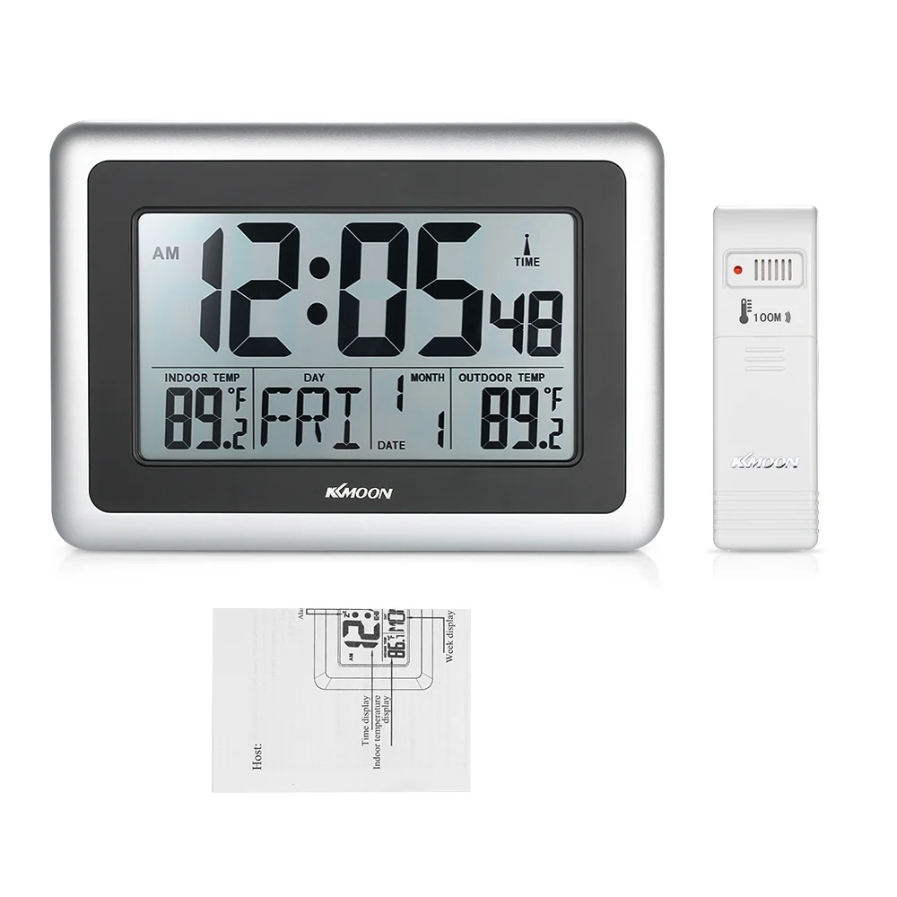

Digital Thermometer Controller Hygrometer Weather Station Temperature Meter Humidity Meter Indoor and Outdoor LCD Alarm Clock