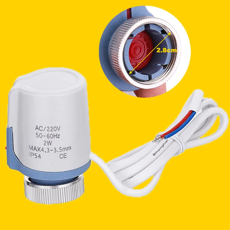 220V Manifold Heating Thermostat System Normally Open Electric Thermal Actuator