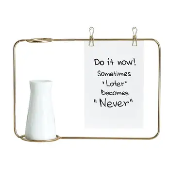 

Europe Dual-use Hydroponics Vase Iron Photo Frames For Pictures Desktop Plant Vase Photo Frame Set