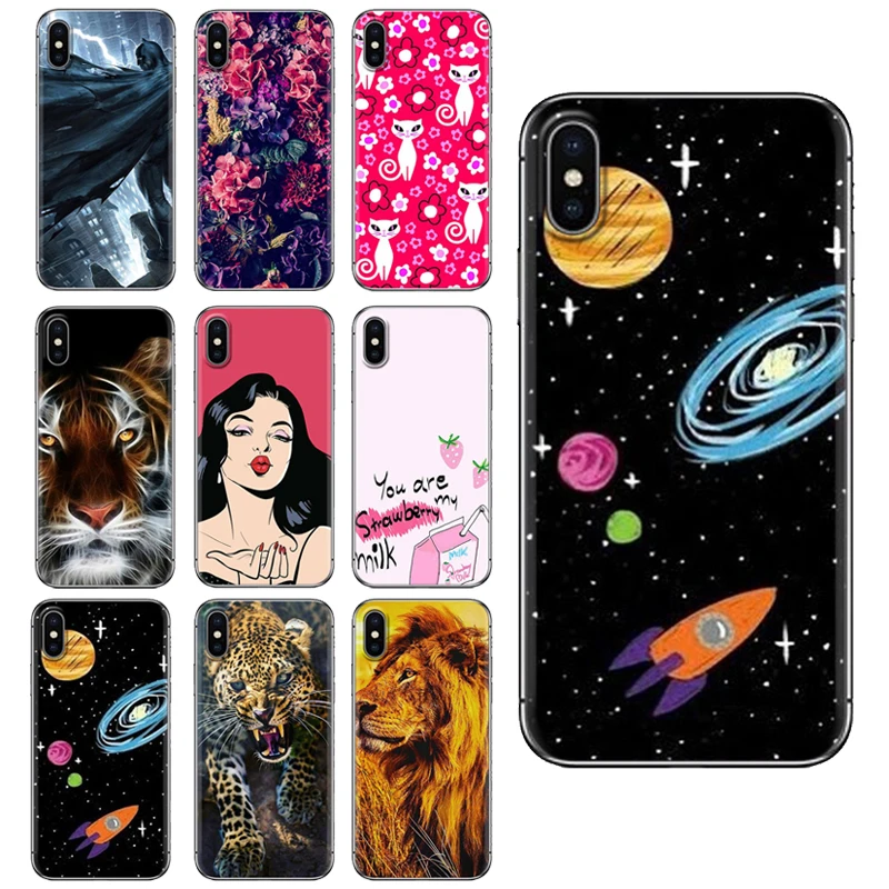 Мягкий чехол для телефона Iphone 6 6P 7 8 7P 8P X XR XS Max ТПУ силиконовый серии Ins | Мобильные