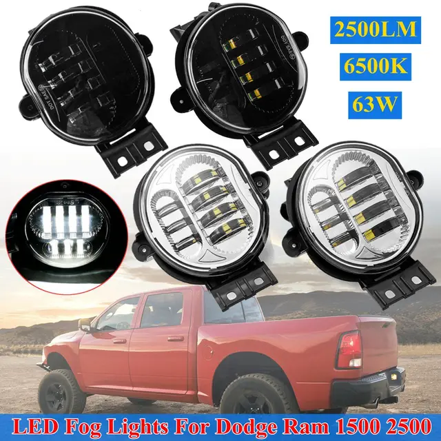 For Dodge Ram 1500 2002 2008 2500 3500 2003 2009 Durango 2004 06 2 For Dodge Ram 1500 2002 2008 2500 3500 2003 2009 Durango 2004 06 2 Colors Front Led Car Per Fog Light Lamp Styling