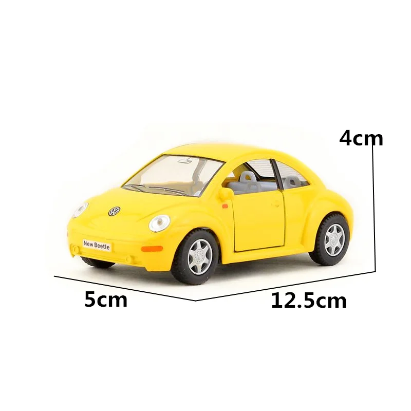 Литая металлическая модель KINSMART/Масштаб 1:32/Volkswagen New Beetle toy/Pull Back Car/для детского