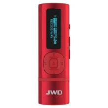 JWD 8 ГБ MP3 плееры мини-диктофон цифровой музыкальный проигрыватель сзади клип Поддержка TF карты FM Радио экран дисплея w/наушники