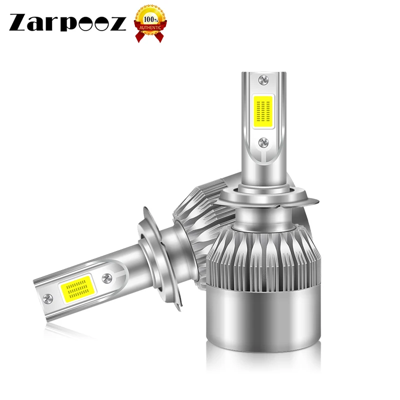 Zarpooz лампы для фар 12 в 72 Вт H4 светодиодный H7 H1 H3 H11 H13 9005 9006 9004 9007 автомобильные 2x |
