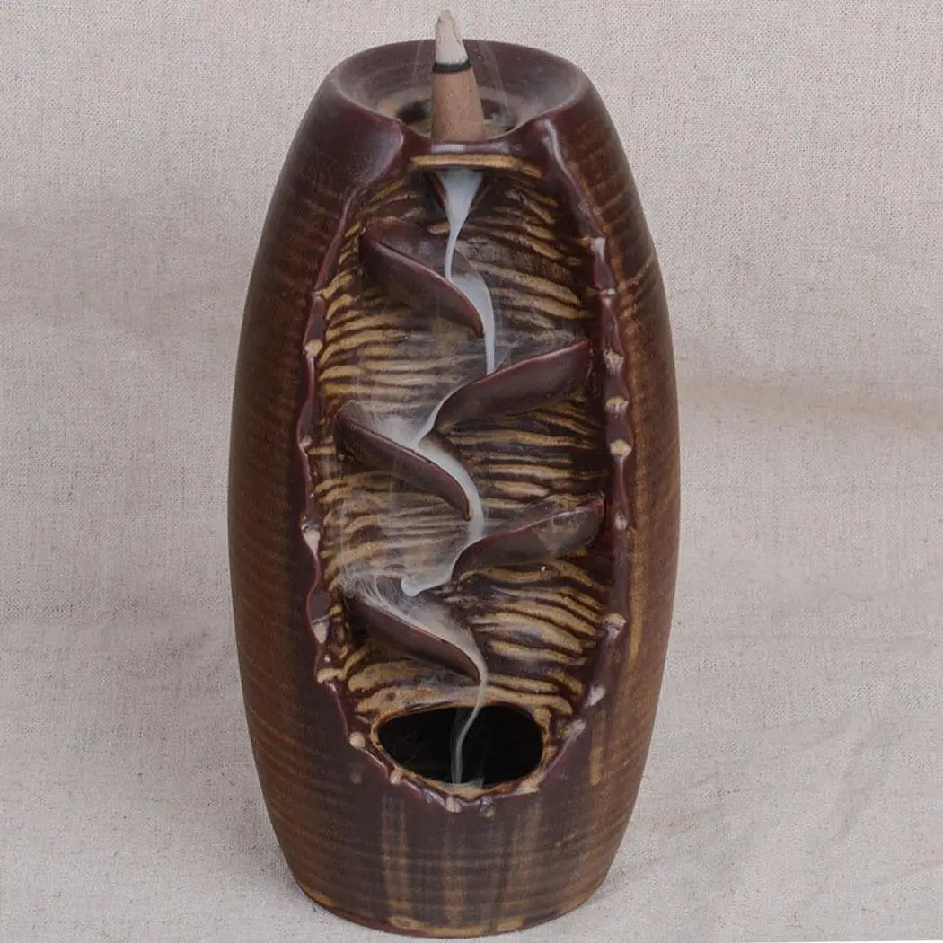 

Durable Practical Geometric Home Waterfall Backflow As Picture Incense Burner Censer