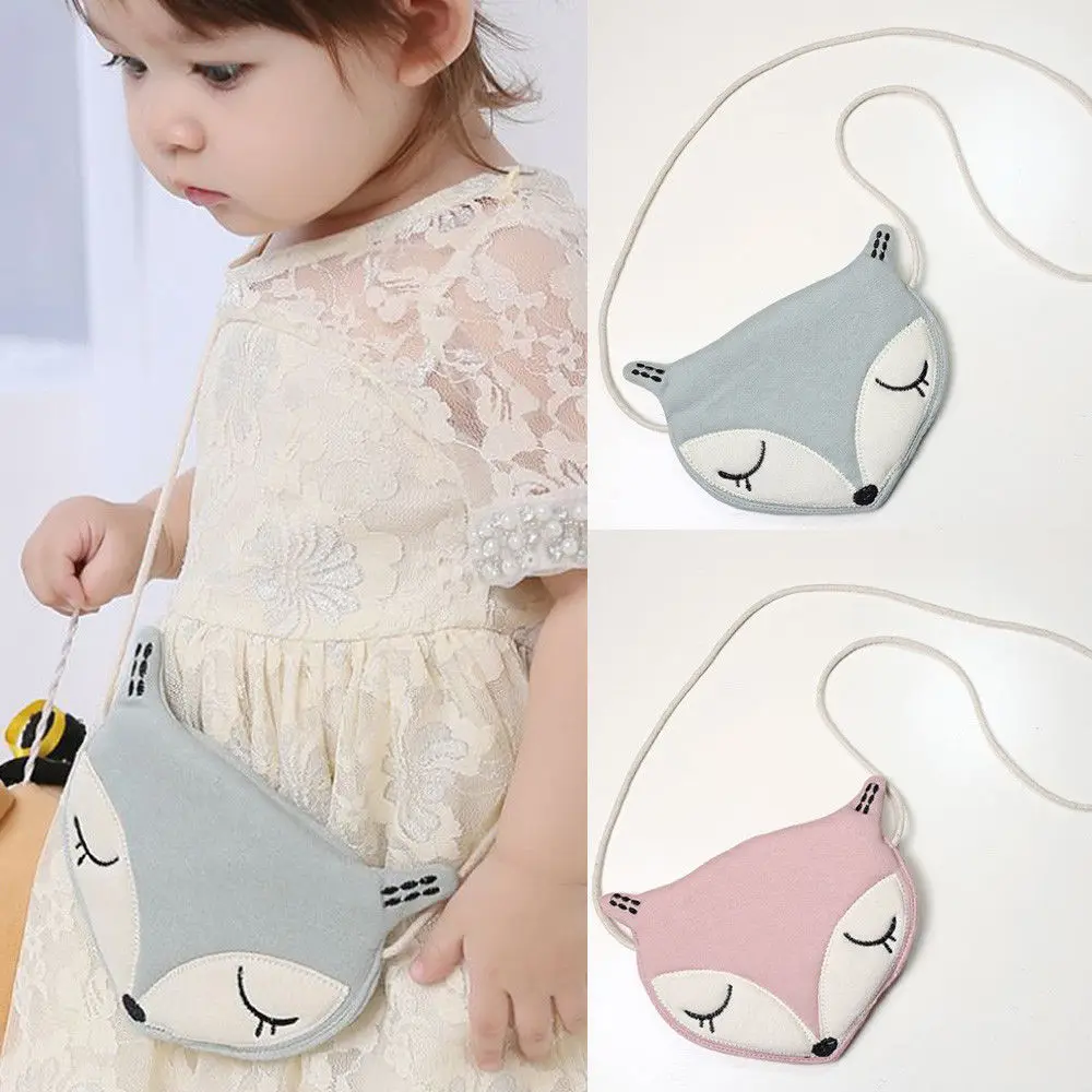 

Stylish Baby Girls Boys Shoulder Bag Cute Fox Shape Handbag Messenger Cross Body