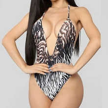 Для женщин для Девочек Цельный печати купальный костюм Монокини Купальный костюм бикини