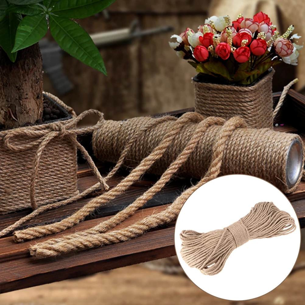 2PCS Natural Hemp Cord Jute Twine String Rope for Arts Crafts DIY Gift