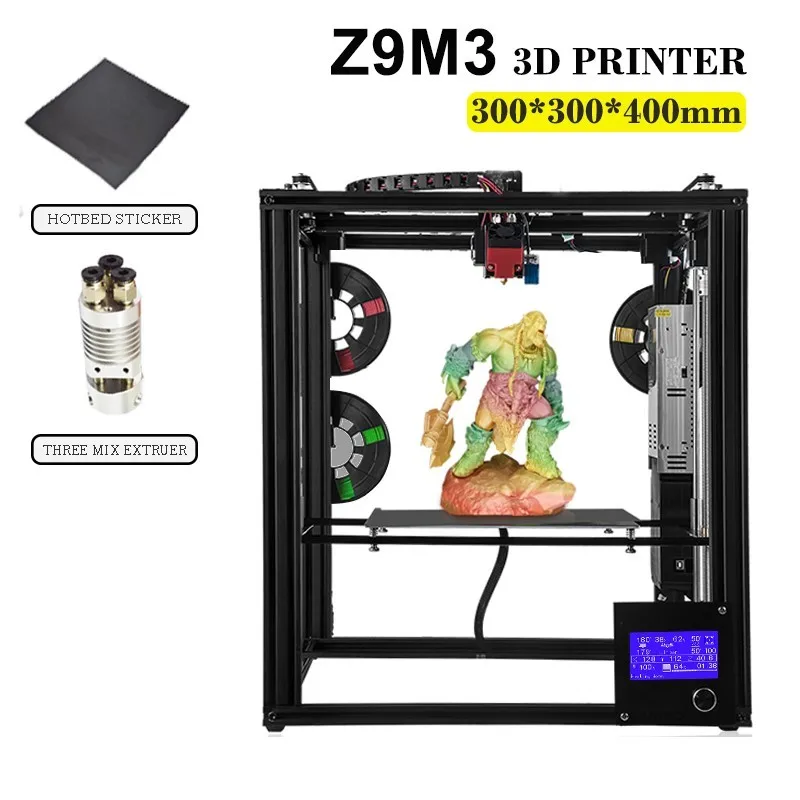ZONESTAR Full Metal Large Size Aluminum Frame 3D Printer Impressora DIY Kit Dule Extruder Mix Color Auto Level Laser Engraving ZONESTAR Full Metal Large Size Aluminum Frame 3D Printer Impressora DIY Kit Dule Extruder Mix Color Auto Level Laser Engraving