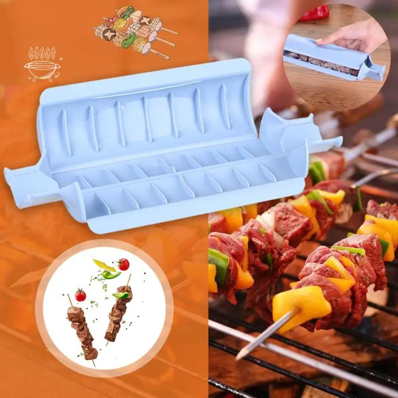 

Creative Barbecue Non-slip Skewer Meat Mutton String Wear Meat Machine String Machine Automatic Skewer BBQ Tool