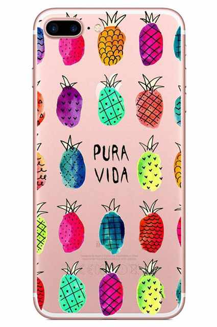Silicone Summer Fruit Patterned Phone Case