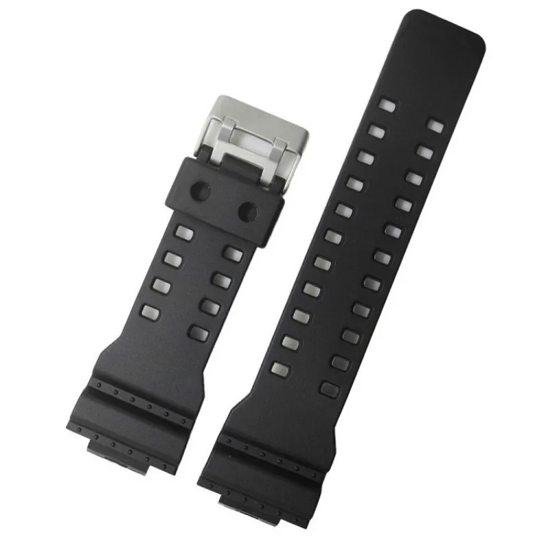 Black Watch Band Strap Replacement for Casio G-shock Accerrories Watchbands for Model GD120GA-100GA-110GA 16mm Black Watch Band Strap Replacement for Casio G-shock Accerrories Watchbands for Model GD120GA-100GA-110GA 16mm