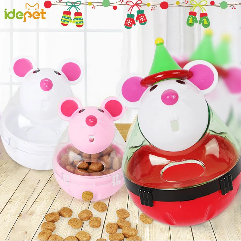 

2018 New Christmas Dog Cute Pet Feeder Pet Dog Cat Interactive IQ Feeding Bowl Food Toys Leakage Dropshipping 20S2