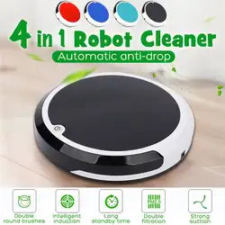 Дома 4 в 1 Перезаряжаемые автоматической очистки робот Smart подметания робот от пыли и грязи волос Автоматический робот-чистильщик для