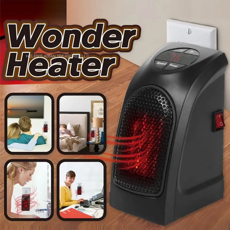 

Electric Heater Mini Fan Heater Protection Overheat Desktop Household Wall Handy Heating Warmer Machine for Home Winter