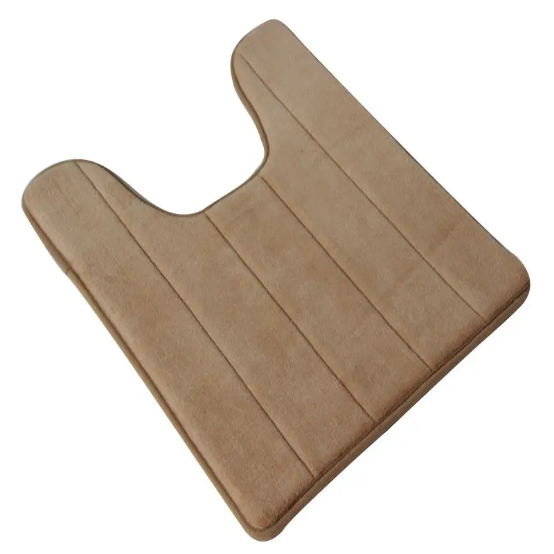 

U-shaped Cotton Toilet Bathroom Carpet Mat, 40 x 60cm Toilet Rug, Floor Carpet Pad