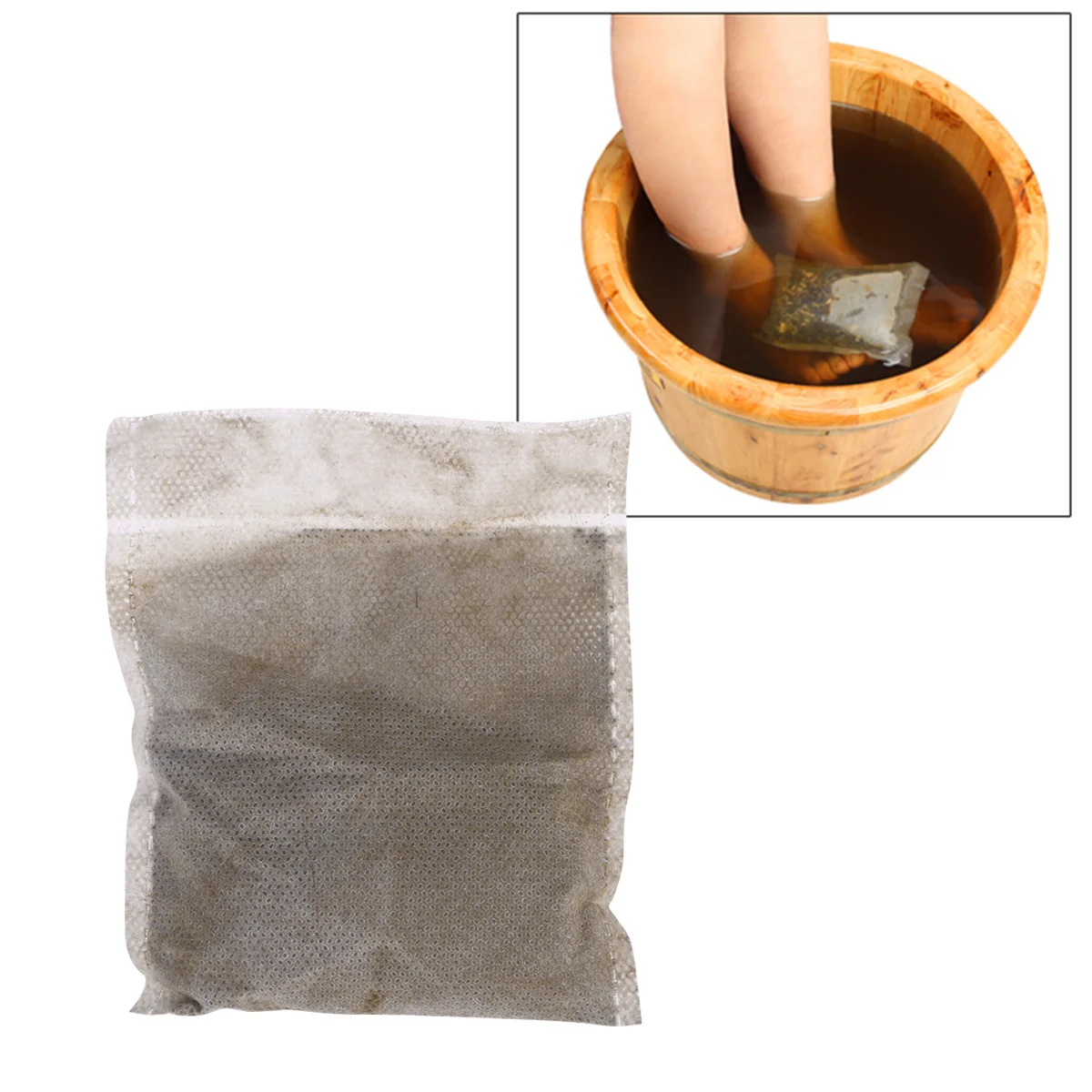 

15pcs Chinese Medicine Herbs Natural Saffron Original Ginger Wormwood Blood Circulation Foot Soak Foot Bag for Men Women