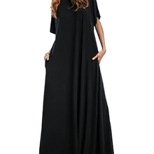 Женское длинное Макси платье ZANZEA, рукав до локтя, Круглый ворот, винтажное повседневное Свободное длинное элегантное платье бодикон размера плюс