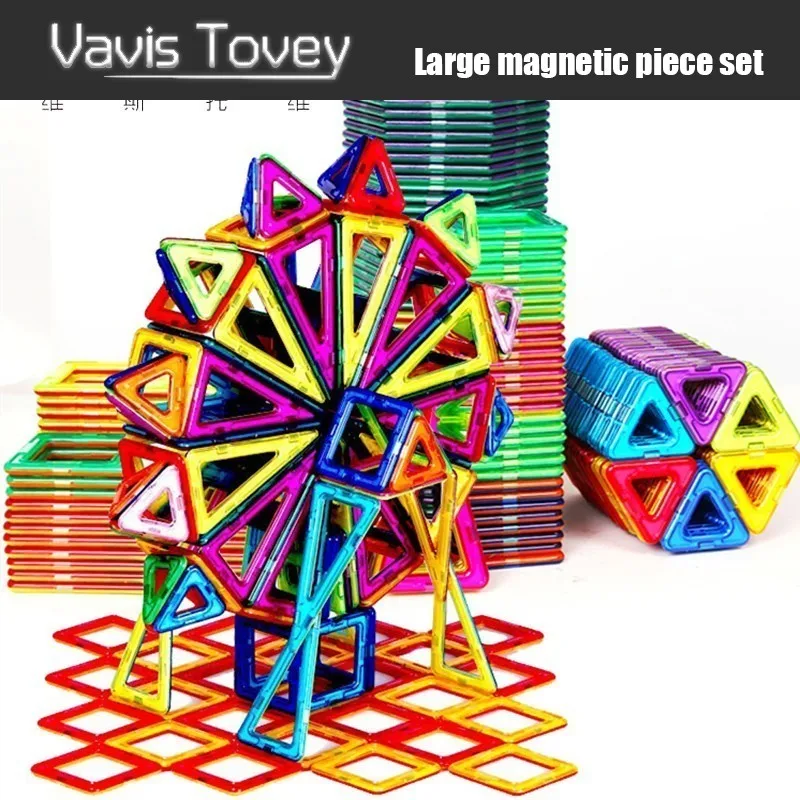 

Vavis Tovey 30-200pcs Color Designer Construction Set Model & Building Toy Plastic Magnetic Blocks Educational Toys Kids