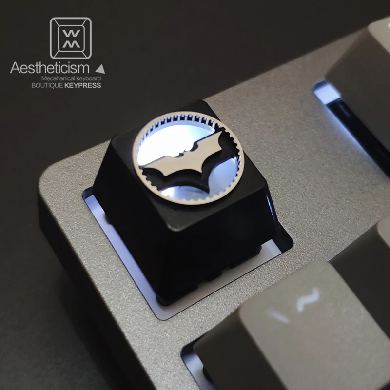 Liga de Alumínio Chave para dc Processo de Oxidação Tampa Batman Searchlight Teclado Mecânico Retroiluminado Keycap r4 Altura Cnc Anódica 1pc Mod. 1269230 - Imagem 3