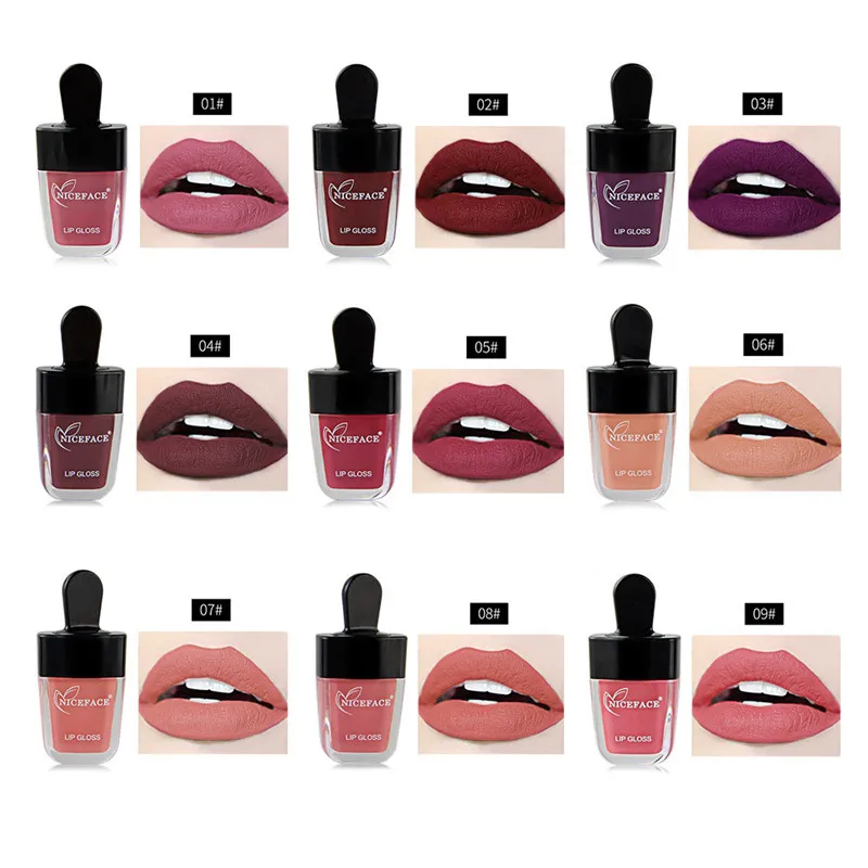 Rakado New Waterproof Matte Liquid Lipstick Moisturizer Smooth Long Lasting Lip Gloss Cosmetics Beauty Makeup Ice Cream Lipgloss | Красота и